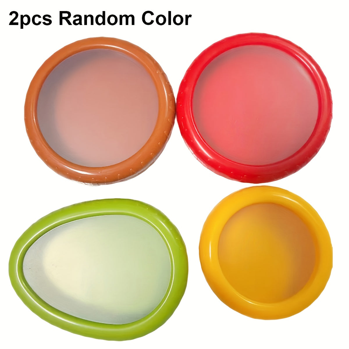 4/2pcs Silicone Fruit Storage Boxe, Large Capacity Reusable Fridge Storage Boxes, Ideal for Preserving Avocados, Tomatoes, And Perfect for Garlic, Onions, Lemons, And Potatoes, Random Color