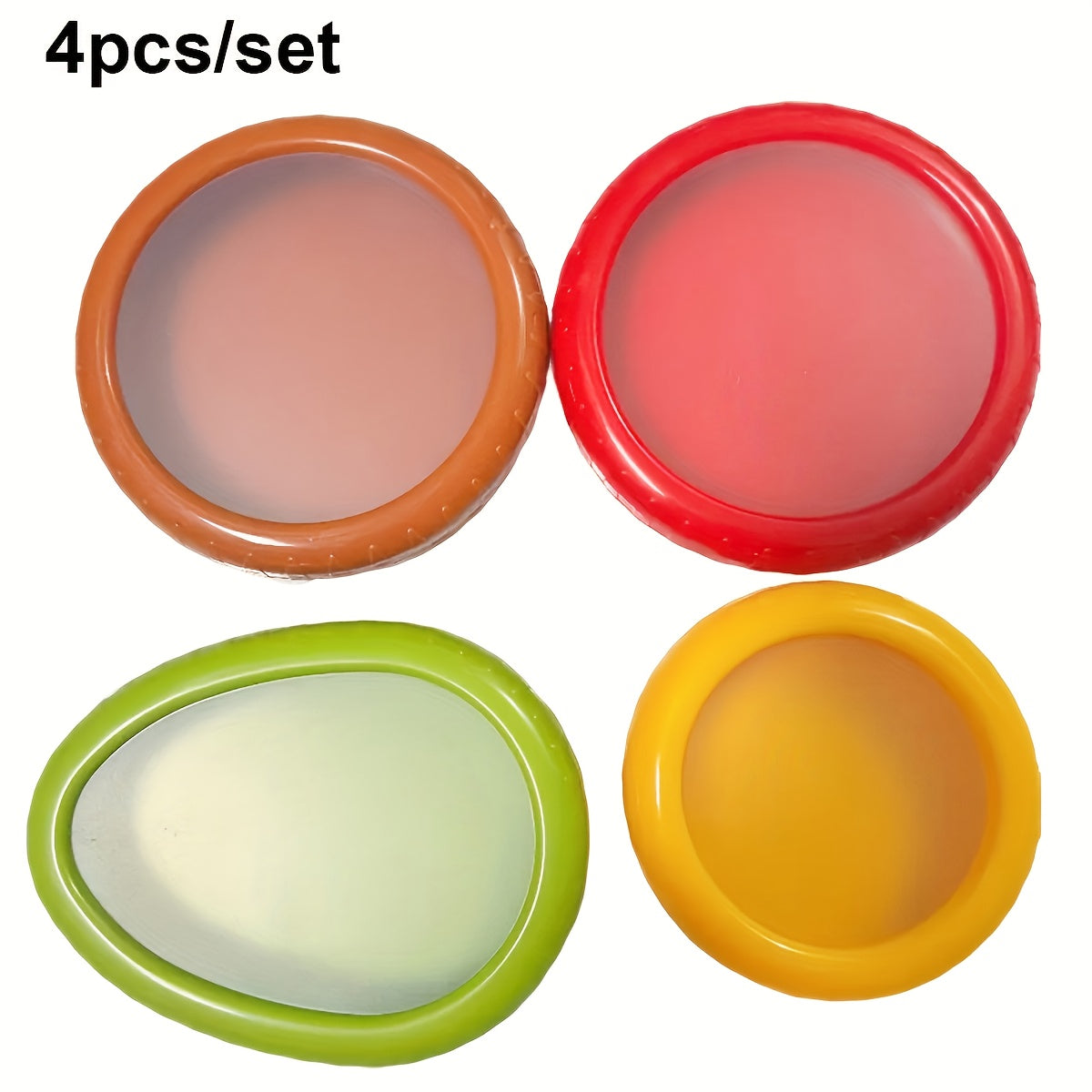 4/2pcs Silicone Fruit Storage Boxe, Large Capacity Reusable Fridge Storage Boxes, Ideal for Preserving Avocados, Tomatoes, And Perfect for Garlic, Onions, Lemons, And Potatoes, Random Color